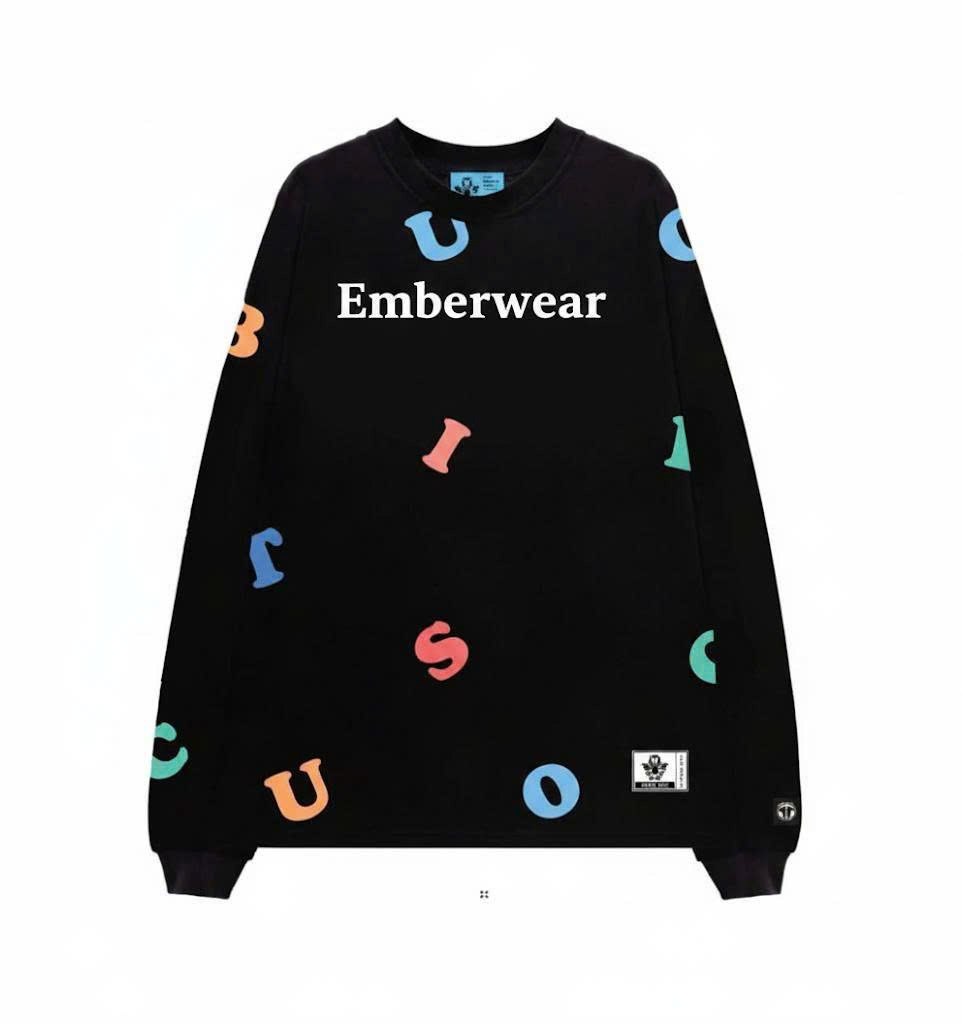 Áo sweater in chữ nhiều màu - NTV019