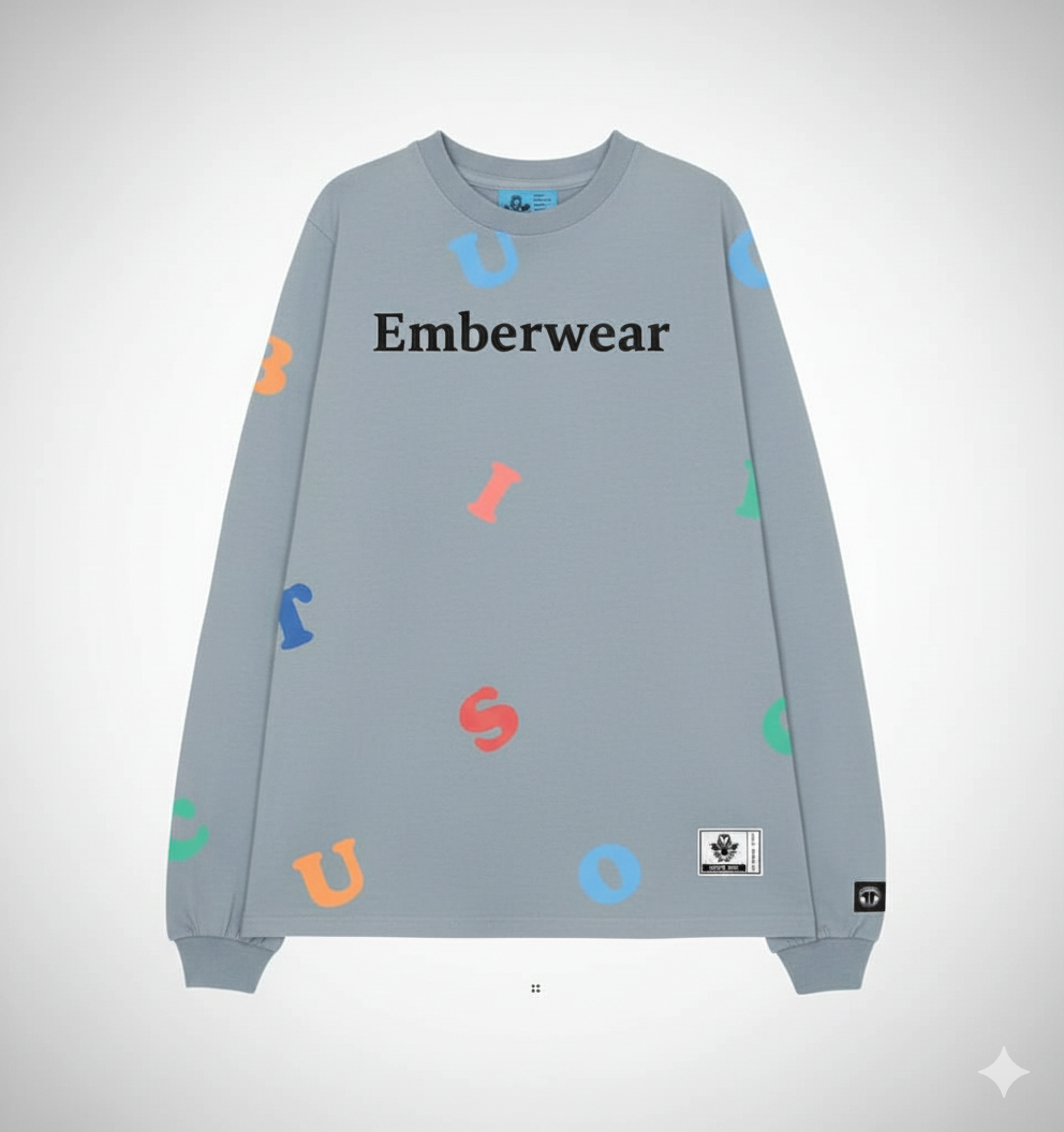 Áo sweater in chữ nhiều màu - NTV019 - Ảnh 3