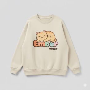 Áo Sweater Ember Wear - Phiên bản "Lazy Cat" Cute