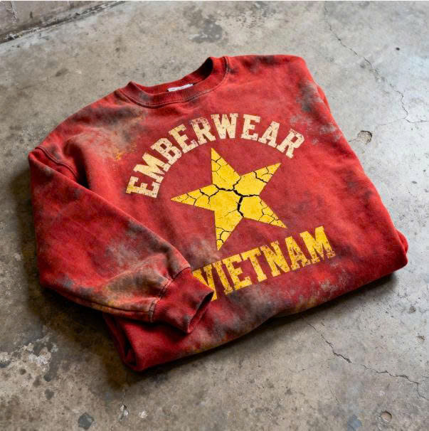 Áo Sweater Emberwear Vietnam Star - Ảnh 2