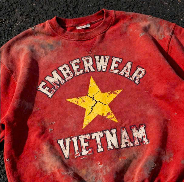 Áo Sweater Emberwear Vietnam Star - Ảnh 4