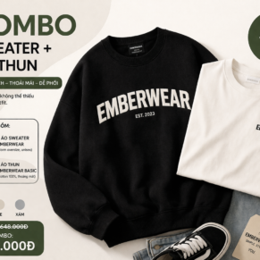 combo đặc biệt áo sweater - áo phông